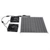 Solar Exhaust Fan High Efficiency Monocrystalline Solar Panel IP65 Waterproof 3000RPM Dual Solar Powered Exhaust Fan