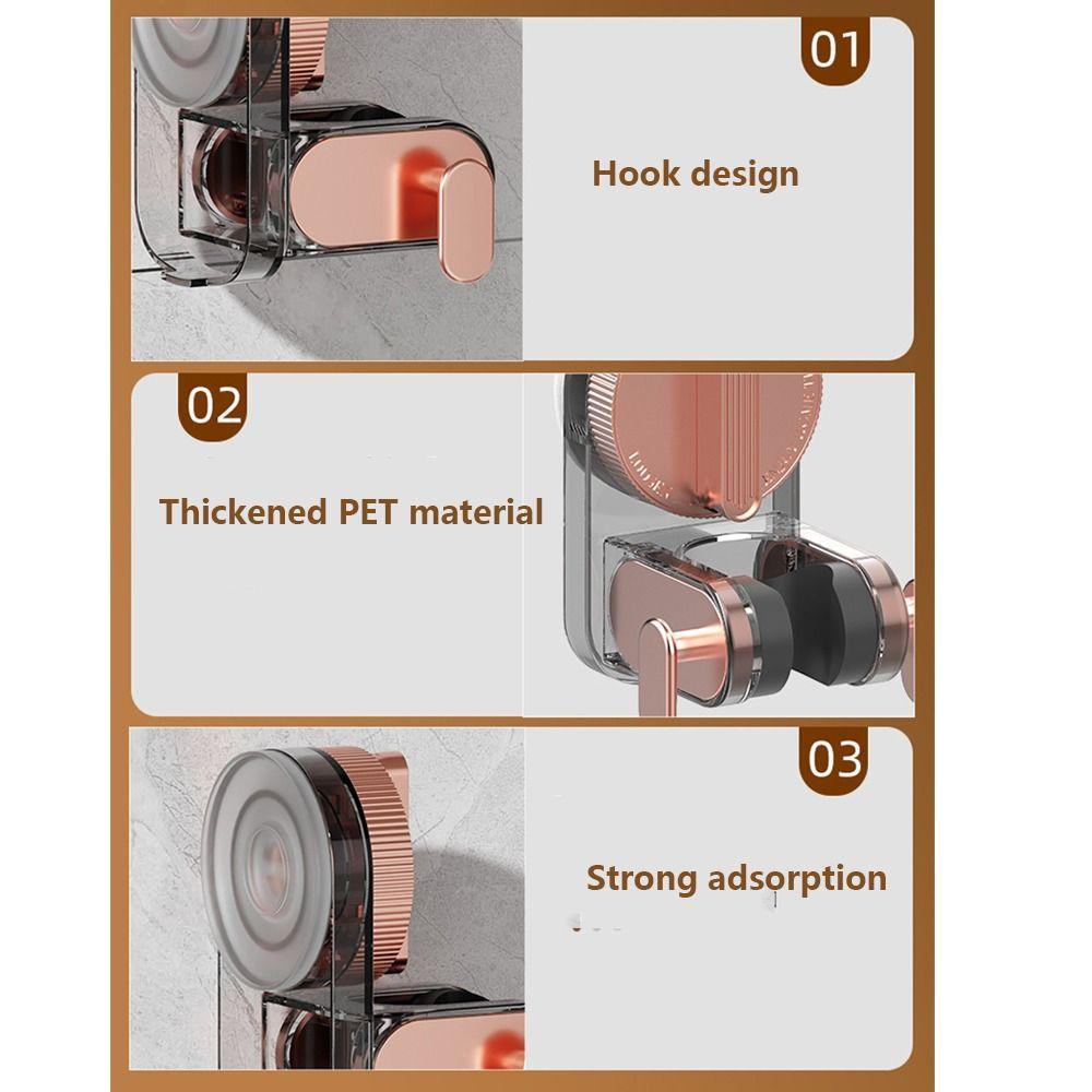 Adjustable Suction Cup Shower  Holder Wall Mount Shower Bracket Shower Head Support  Showerhead