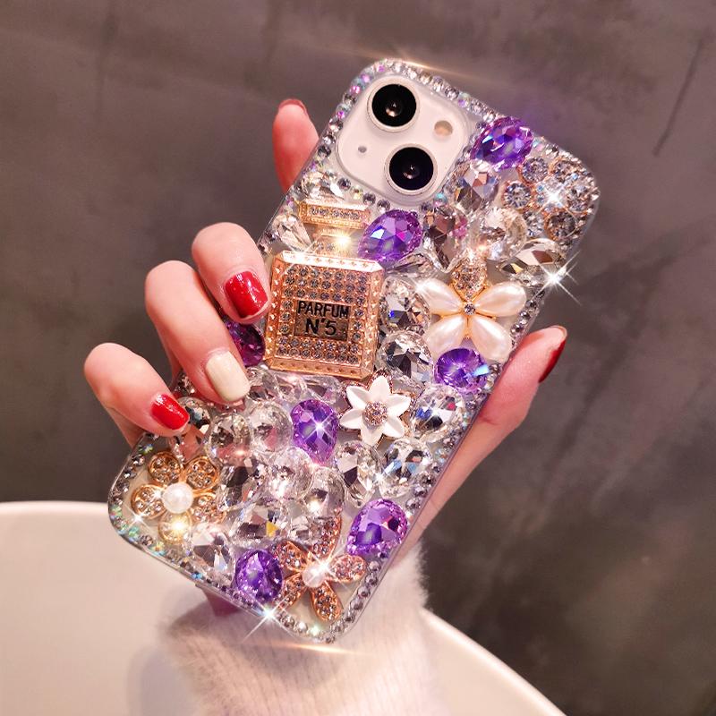 

Модный чехол с кристаллами и бриллиантами для Iphone 15 14 Pro 13 12 11 Pro XS Max XR X/Samsung S23 S20 S22 A12 A22 A32 A52 A72 A13 A33 A53 A14 A24 A34 A54 A51 Redmi Note12 4G фиолетовый