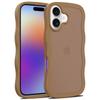 Suitable Iphone17 Phone Case Skin Wave Pattern 16promax Matte 15plus Protective Cover