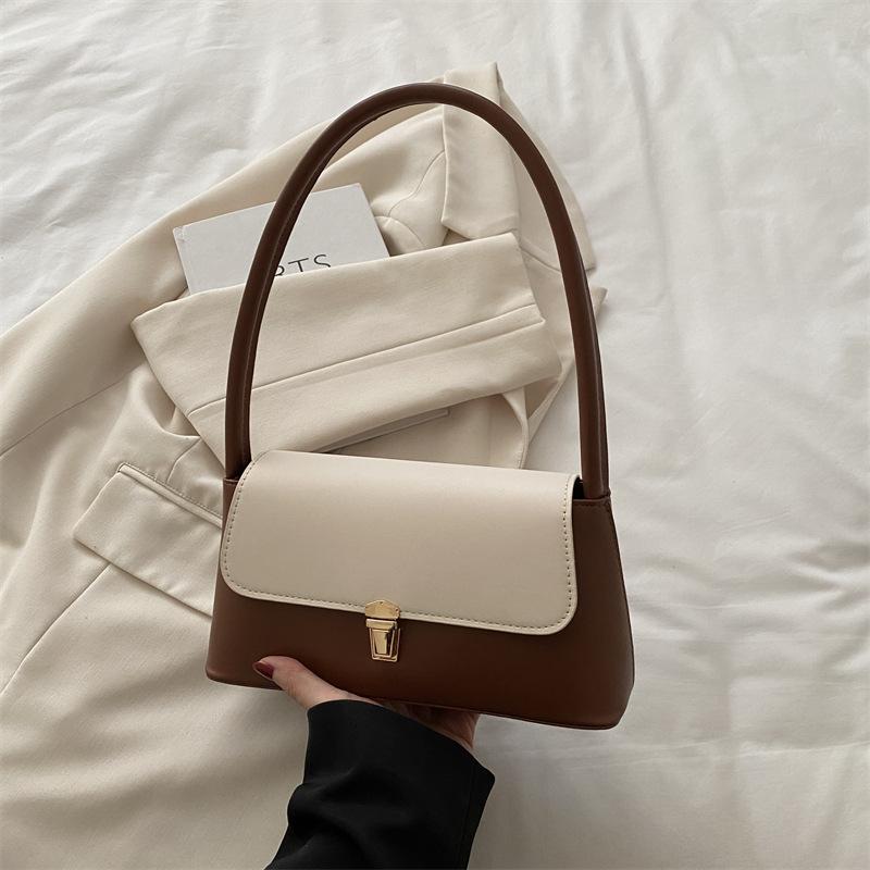 

Autumn new bag women s fashion trend armpit bag casual handbag personalized shoulder bag коричневий