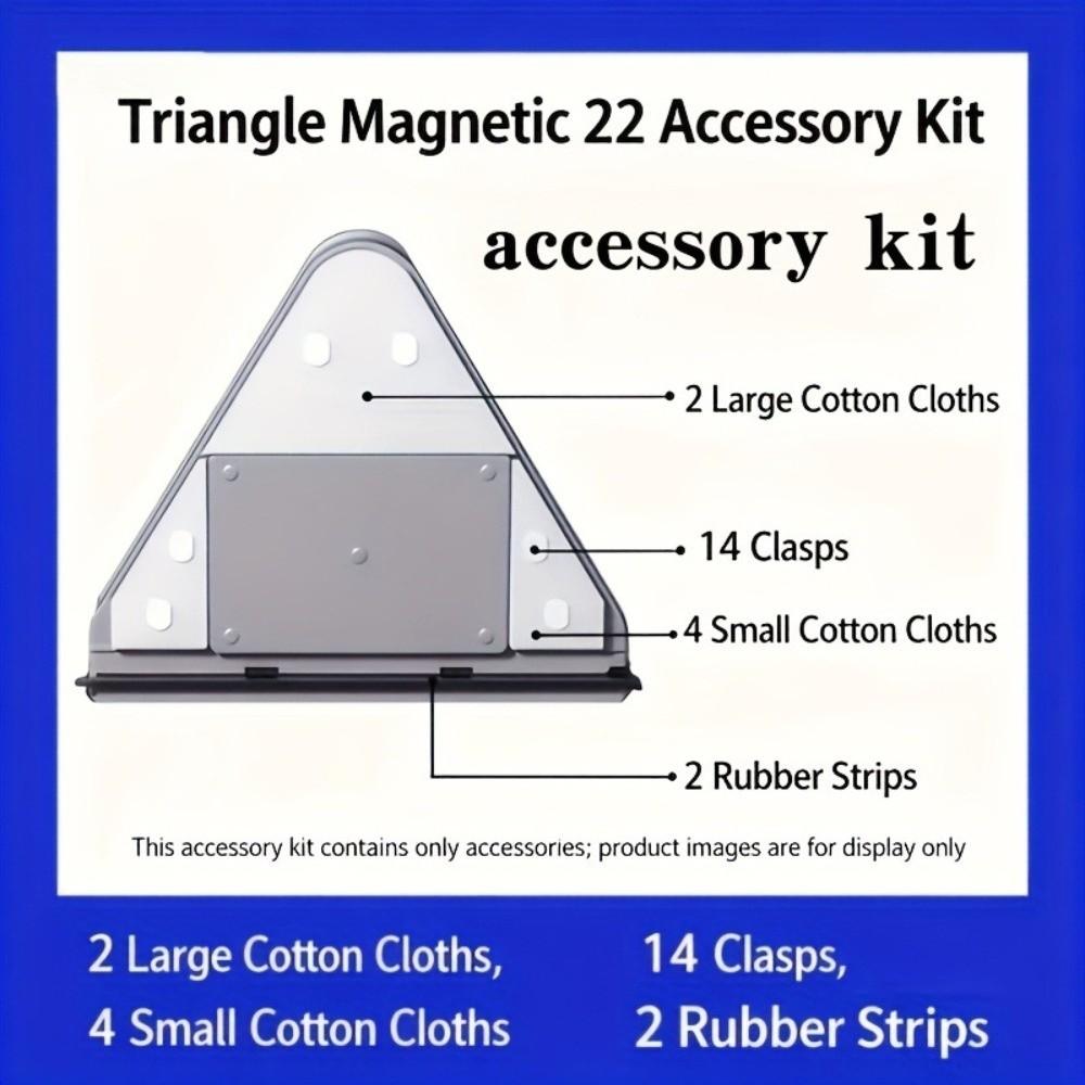 Durable Glass Artifact Cleaning Cotton Easy To Clean Magnetic Adjustment Cleaning Kit Outside