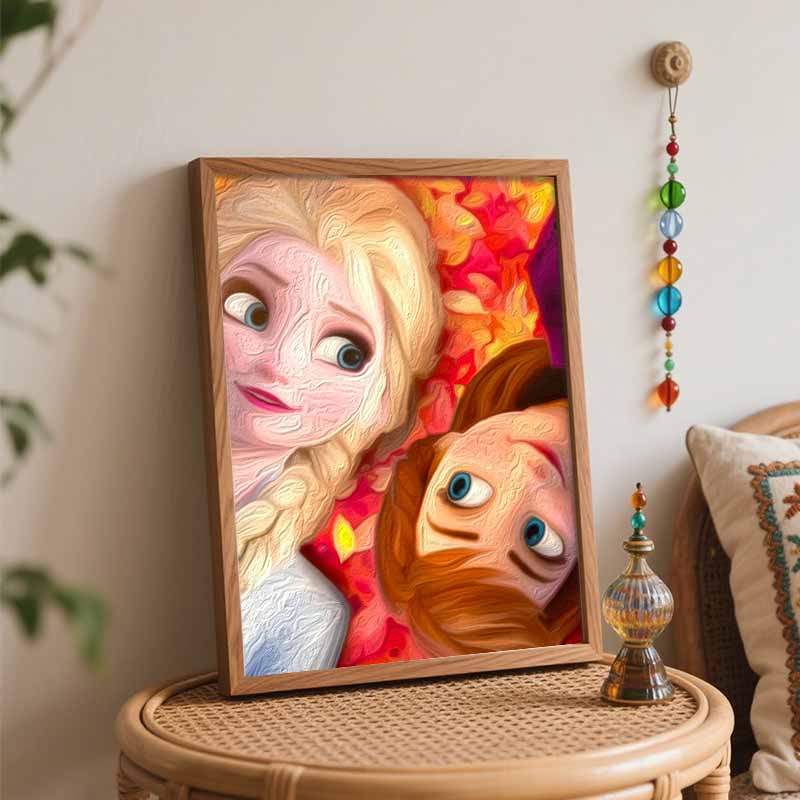 Disney Frozen Elsa Anna Paint By Number Kit Number Drawing Canvas DIY Picture Home Decor Painting Wall Art Gift For Home Decor 130