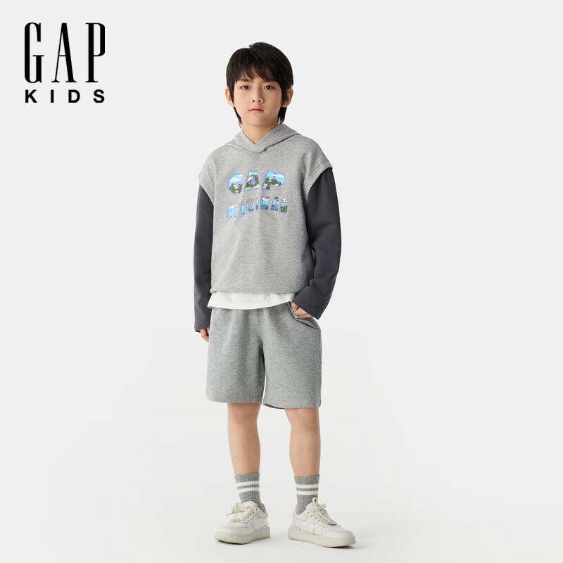 Gap Boys  Faux Two-Piece Logo Hooded Sweatshirt 150/72
