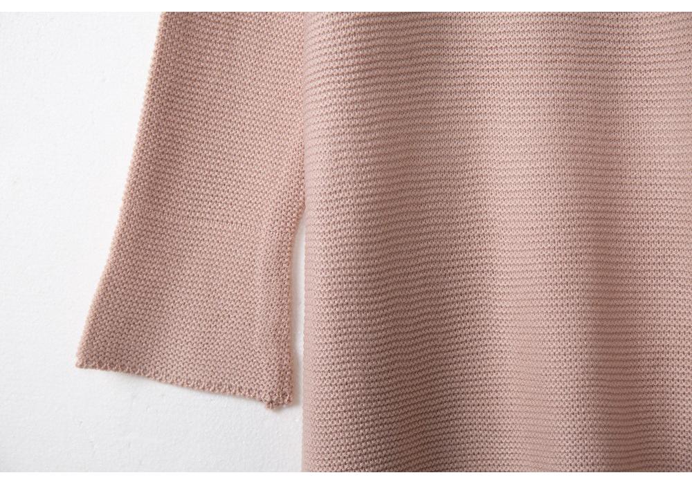 European & American Fashion Women's High Neck Loose Knit Pullover Sweater