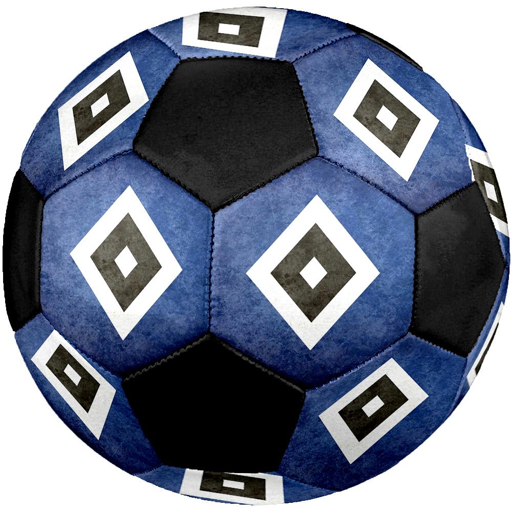 Pallone da Calcio Hamburger SV HSV taglia 5, colorato, adatto a tutte le età, cucito a macchina, materiale PVC, qualità da competizione, resistente e ad alto rimbalzo