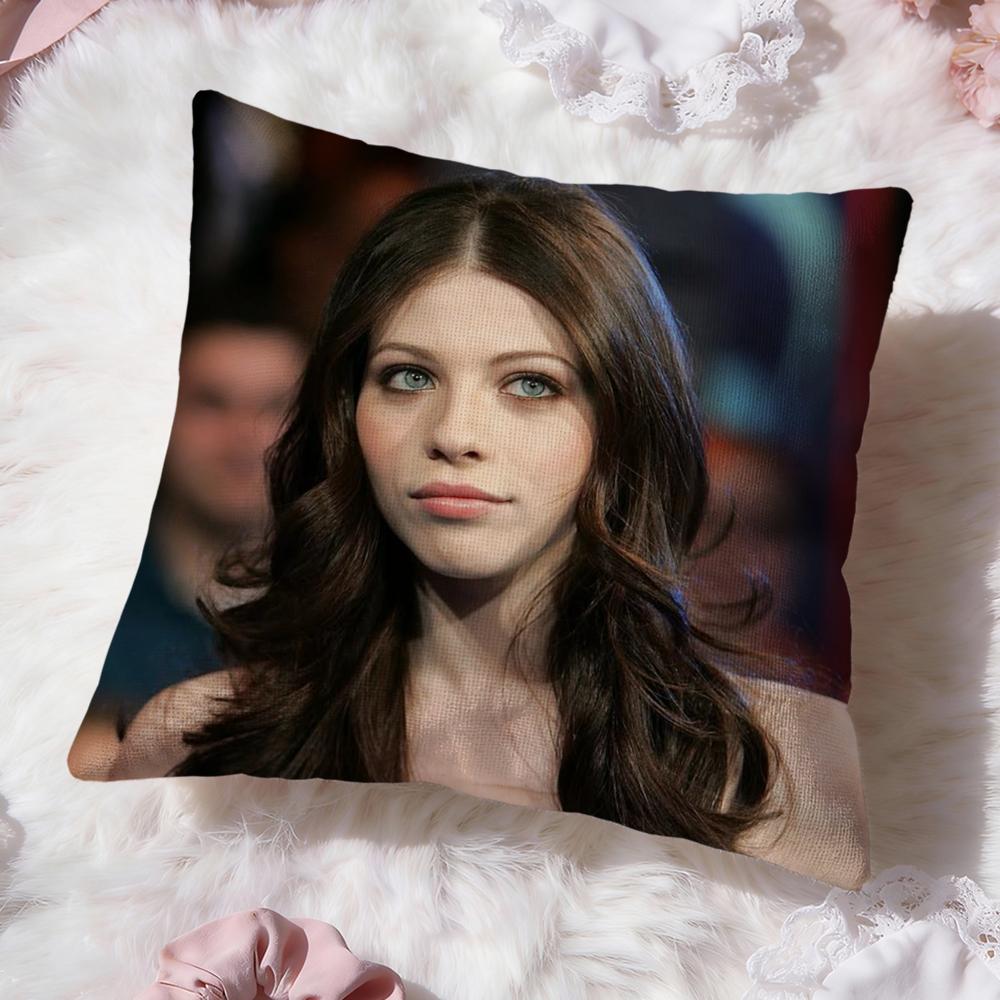 M-Michelle T-Trachtenberg Cushion Cover Premium Comfort Reversible Pillow Cove -Two In One Design for Any Room & Car Interior