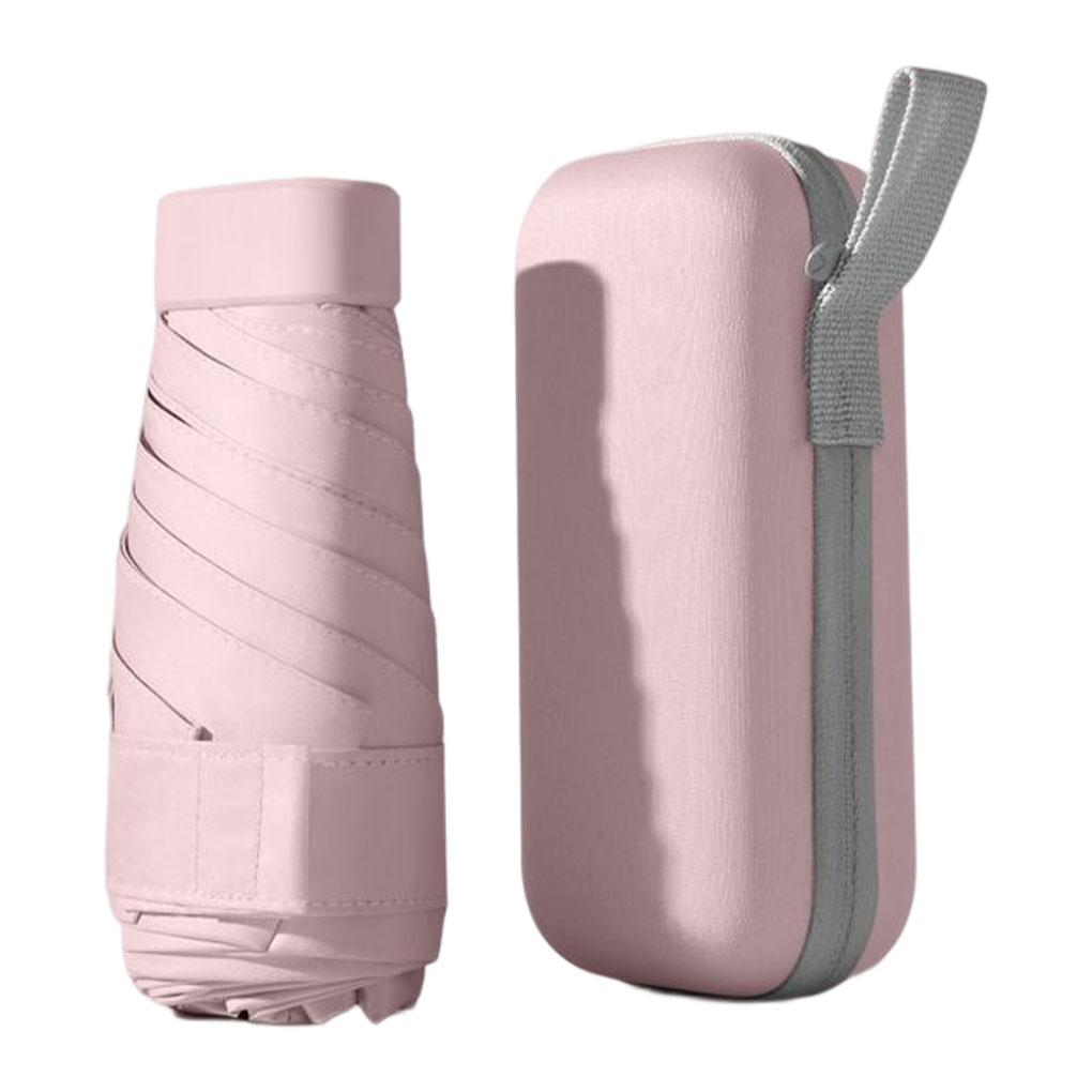 Vinyl 6 Ribs Umbrella 6-Folding Walking Windproof Portable Women Men Rain Protection Adults Foldable Umbrellas Rainy