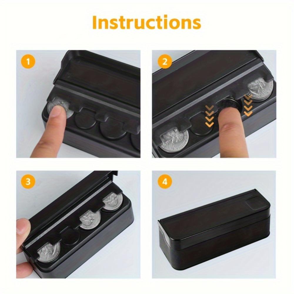 1 Car Coin Tray, Universal Coin Tray, Suitable for Most Cars and Lorries, Car Coin Tray, Car Accessories, Car Storage Accessories