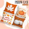 Home Decor Hello Pumpkin & Harvest Fall Pillows Pattern Cushion Cover Suitable For Sofa Bedroom Car Pillow Cover