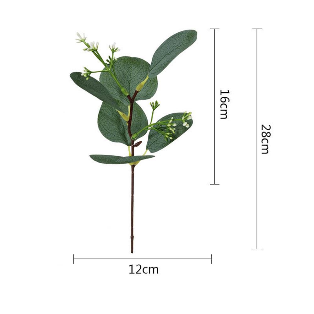 

1 шт. Искусственное растение Листья эвкалипта Зелень Стебли Искусственные растения С цветами Цветочная композиция Домашний декор Свадебная вечеринка