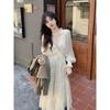 Spring Fairy Long  Dress Gentle Chiffon Long Sleeve Dress