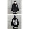 Men's Oversized Graphic Hoodie Hip Hop Style Long Sleeve Pullover Sweatshirt