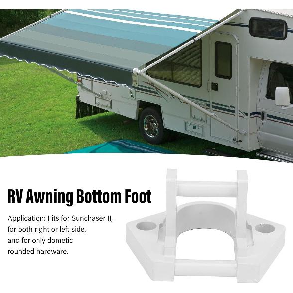 RV Awning Base,Aluminum RV Awning Bottom Foot for Sunchaser II for RV Awning Sunchaser II