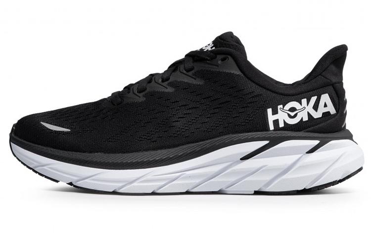 HOKA ONE ONE Clifton 8 Wide Черно-белый Женский 1121375-BWHT 36