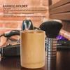 Waterproof Cylinder Bamboo Tool Holder  Bathroom Toothbrush Cosmetic Brush Organizing