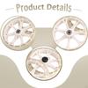 4x Shopping Cart Replacement Wheels Casters Silent Rolling Easy Installation Multipurpose PU Replace