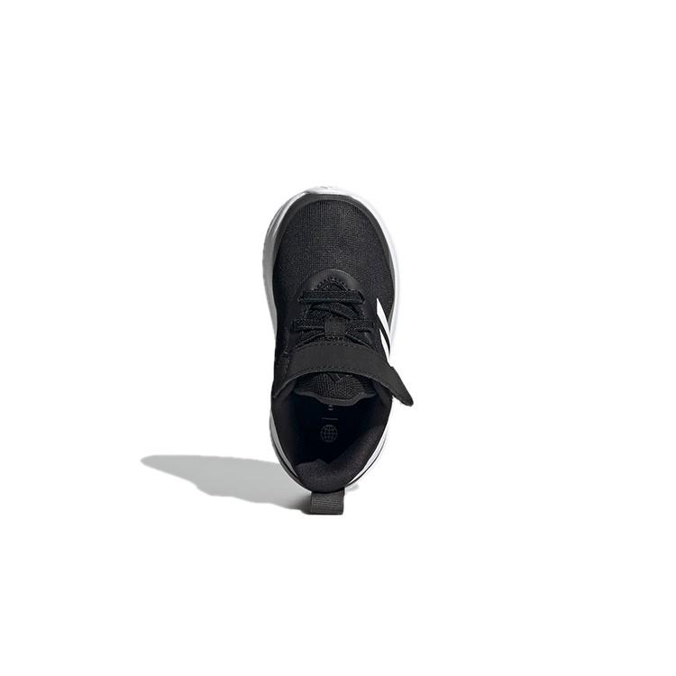 (TD) Adidas Fortarun Elastic Lace Top Strap 'Black White' Baby FZ5499