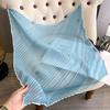 Women Pleated Satin Solid Scarf Headscarf Neckerchief Square Shawl Hair Tie Band Handkerchief Satin Foulard Scarves Decorative