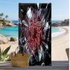 Manchester United Bedrucktes Strandtuch Schnelltrocknend Weiches Handtuch Tragbare Große Rechteckige Stranddecke für Reisen Schwimmbad