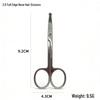 Stainless Steel Eyebrow Scissors & Nose Hair Clippers with Double Eyelid Tape