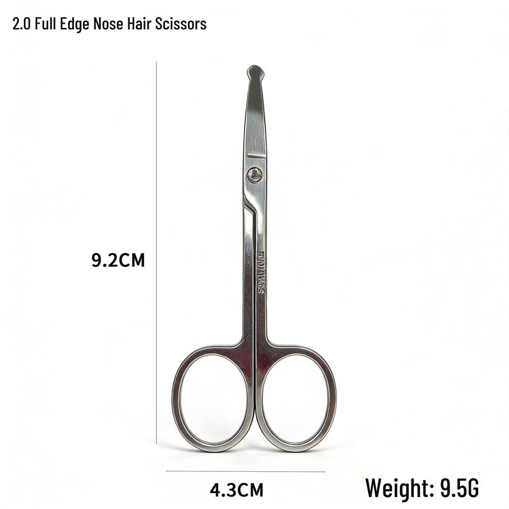 Stainless Steel Eyebrow Scissors & Nose Hair Clippers with Double Eyelid Tape