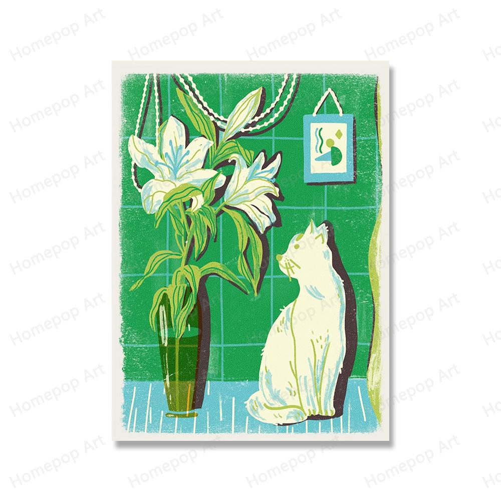 

Современные забавные милые животные утка кошки кролик настенная живопись на холсте плакаты на скандинавскую тему и принты детские фотографии Декор в гостиную 30x40cm no frame фиолетовый