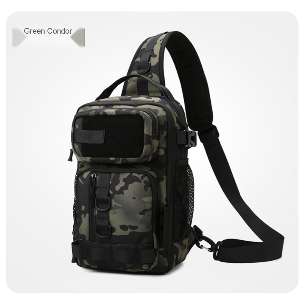 Crossbody Bag Unisex Oxford Multi Pocket Fishing Outdoor