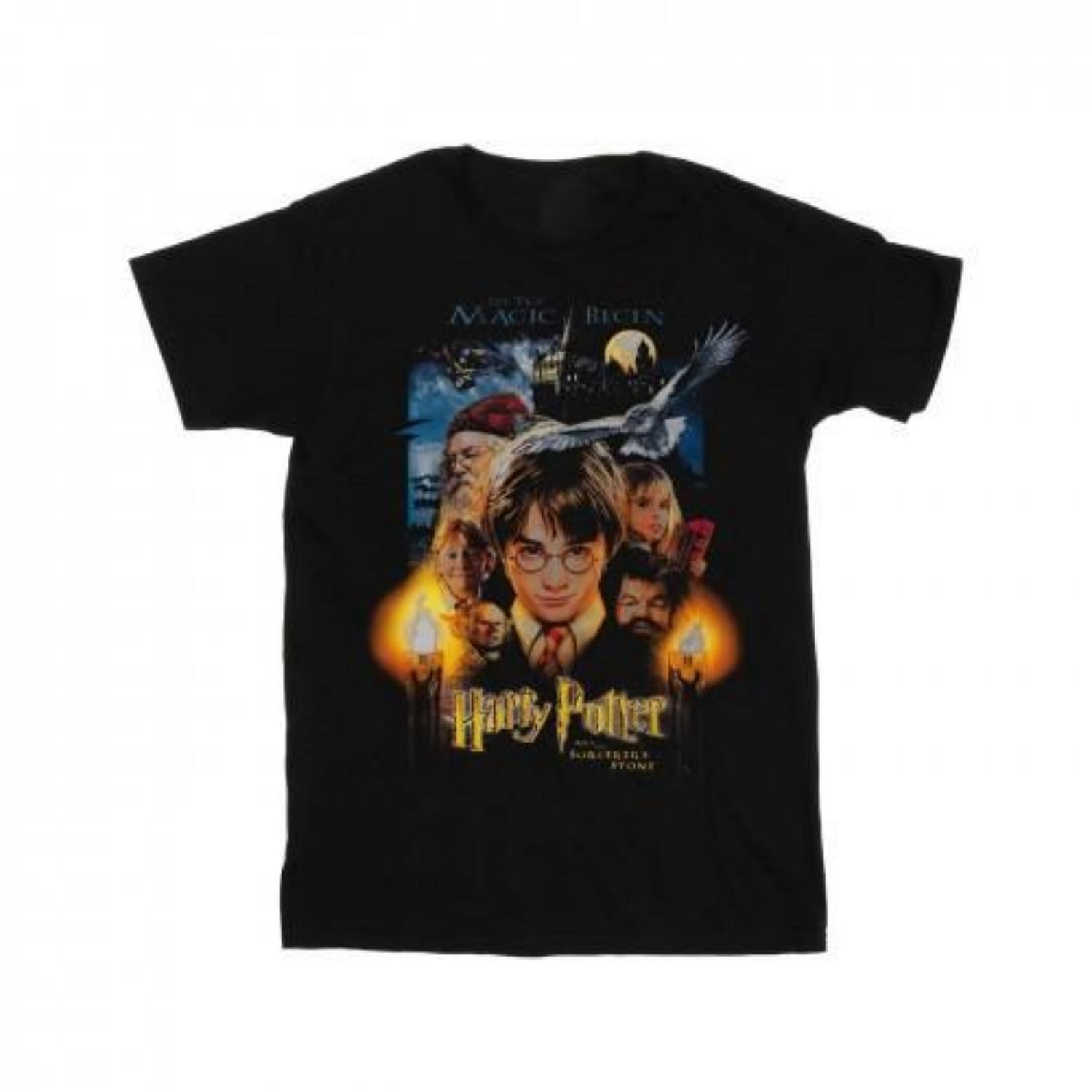 HARRY POTTER Mens The SorcererÂ´s Stone Poster T-Shirt S