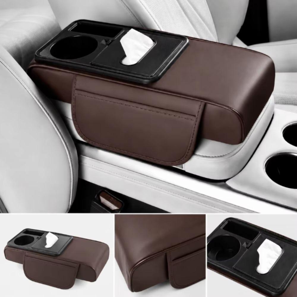 Elbow Support Armrest Heightening Pad Tissue Box Car Center Console Mat Trucks