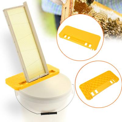 2pcs Beekeeping Uncapping   Holder Plastic Beekeeper Flat Honey Bucket Holder Shelf Scraper Tool for Bee  Frame