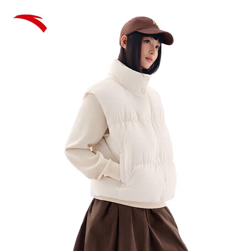 Anta Women s Water-Resistant Stand Collar Down Vest S (160)