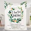 1pc Warm and Cozy Flannel Blanket for Mom - Perfect Gift for Birthdays and Special Occasions