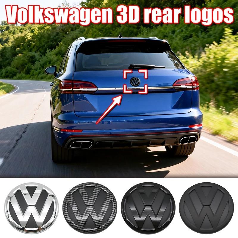 2026 Hot For Volkswagen Touareg 2011-2015 Rear Emblem Trunk Badge Logo Rear Tailgate Decal Sticker Compatible with VW Touareg II Facelift