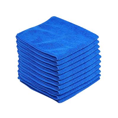 10PCS Microfiber Thin Car Cleaning Towels Soft Drying Cloth Hemming Water Suction Rags Universal Auto Home Washing Towel Rag
