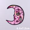 Sun Moon Embroidery Patch Iron On Patches For Clothing Sticker Cartoon Mushroom Applique Patches On Clothes Fusible/Sewing Badge