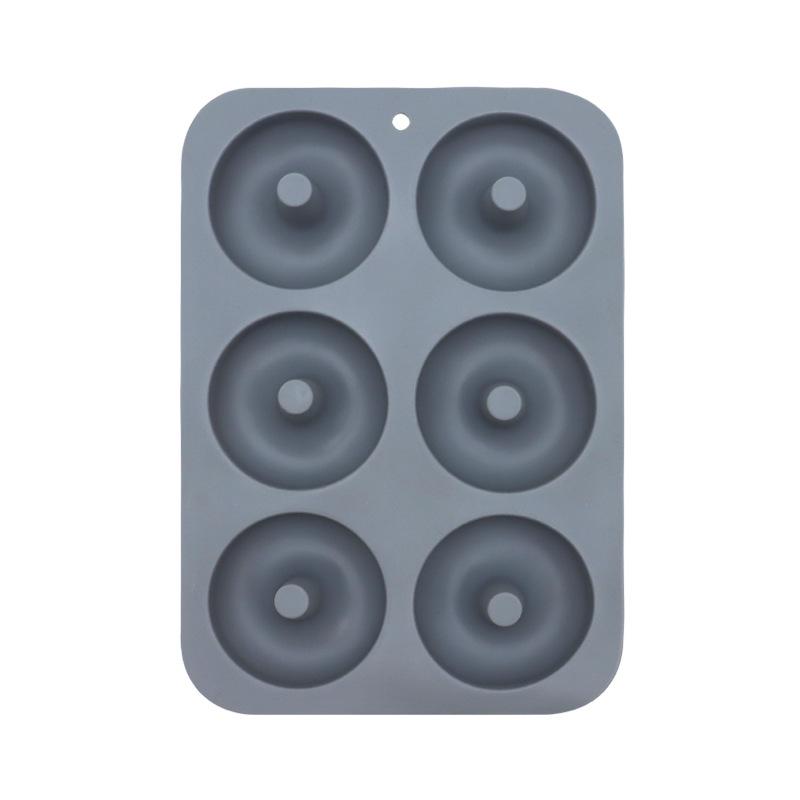 Silicone Donut Mold Baking Utensils Round High Temperature Resistant Pudding Macaron Cake Mold Kitchen Cooking Baking Tools