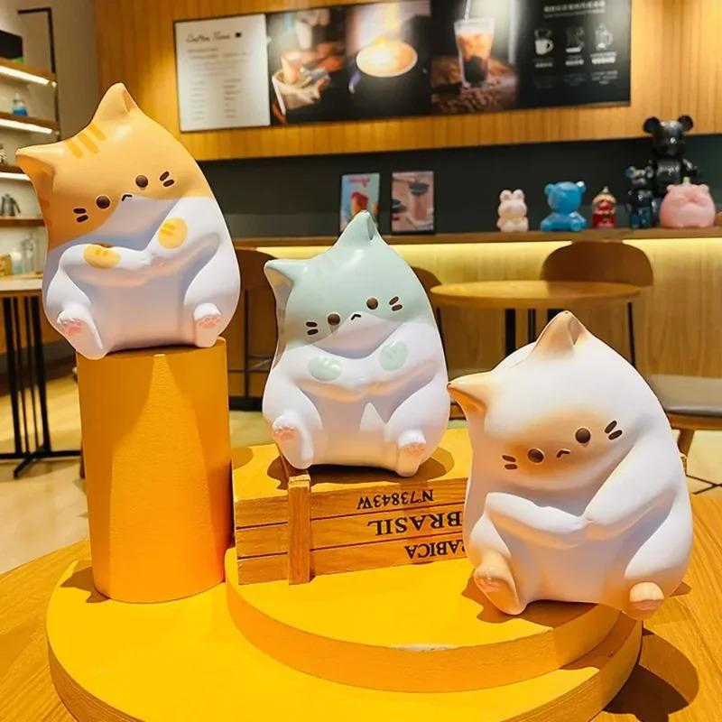 Cute Cat Squishy Toy Stress Relief Slow Rising Squeeze Antistress Ball Cartoon Table Ornaments Squishy Stress Reliever Toys