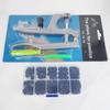 120-Piece Snap Fastener Installation Tool Set with Colorful Resin Buttons and Hand Press Pliers