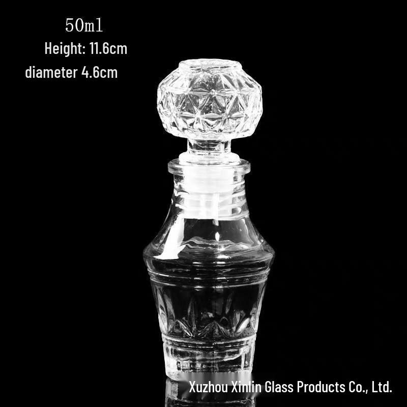 Creative Crystal Diamond Wine Decanter: 50ml-1000ml Transparent Red Wine Bottle
