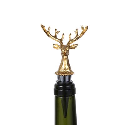 Deer Head Wine Stopper Beverage Bottle Cap Leak Proof Champagne Bottles Sealer Stoppers Wine Cork Bartender Tool Wine Accessorie