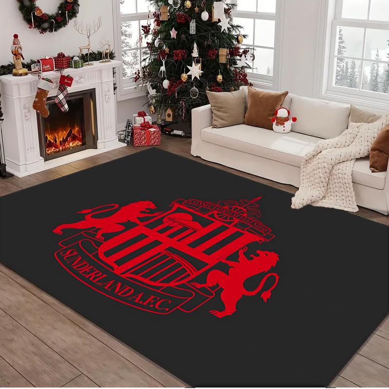 1PC rug Sunderland football Carpet, Chair Rug,Area Rug for Office Bedroom living rooms bedroom, Doormat decor Christmas fan gifts