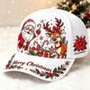 Santa Elk Baseball Cap Merry Christmas Christmas Tree Gingerbread Man Printed Cap