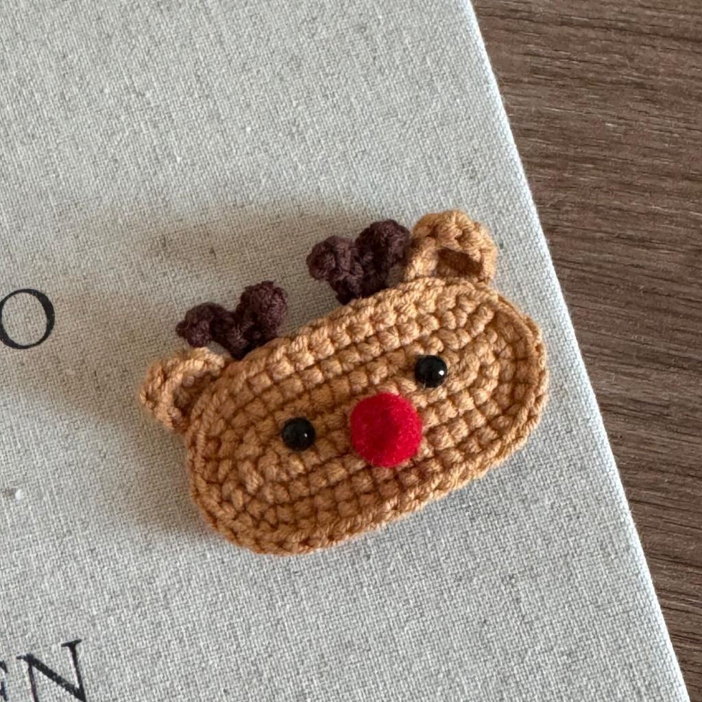 Cute Wool Christmas Hairpin Christmas Elk Socks Festive Atmosphere BB Clip Bangs Clip Side Clip Hair Accessories