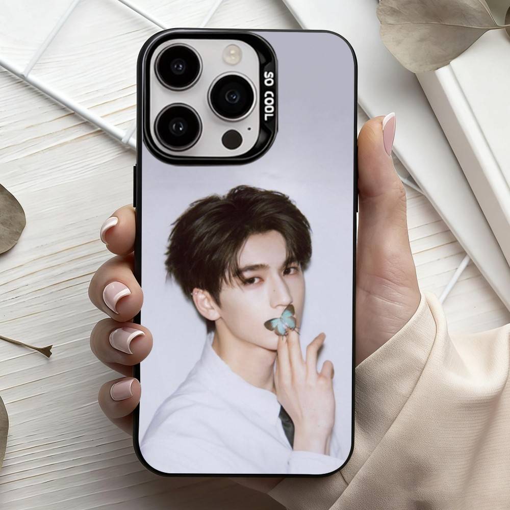 H-Handsome Krien Zhang L-Linghe Phone Case For iPhone17,16,15,14,13,12,11 Plus,Pro Max Candy Silver Plated Inside Cover