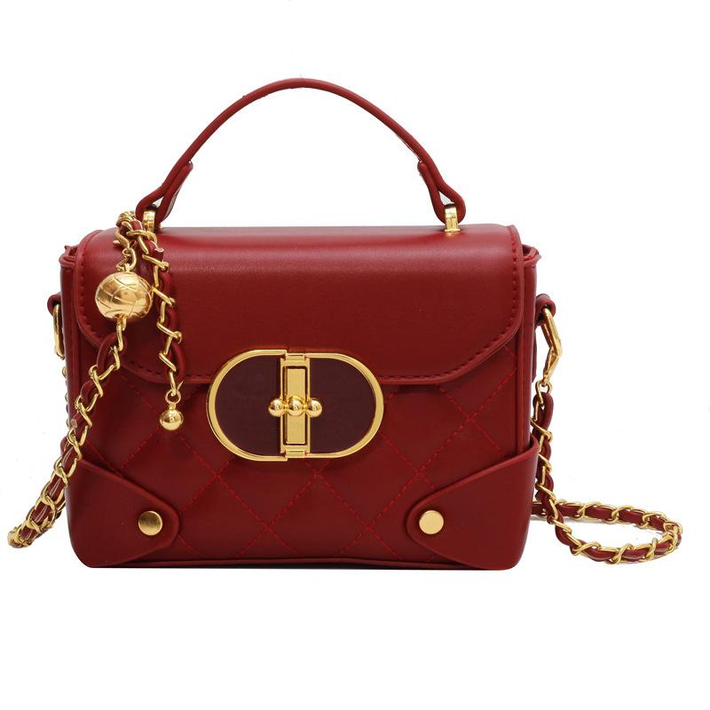 New Bag Women's Bag Fashionable High-end Design Trend Versatile Small Square Bag Single Shoulder Oblique Span Bag