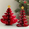 Paper Honeycomb Christmas Tree Merry Christmas Decoration Ornament New Year 2026 Party Favors Navidad Supplies Xmas Tree