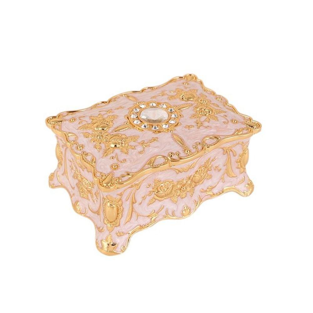Creative Small Luxury Retro High-end Vintage Storage Box Cosmetic Container Jewelry Box Trinket Organizer