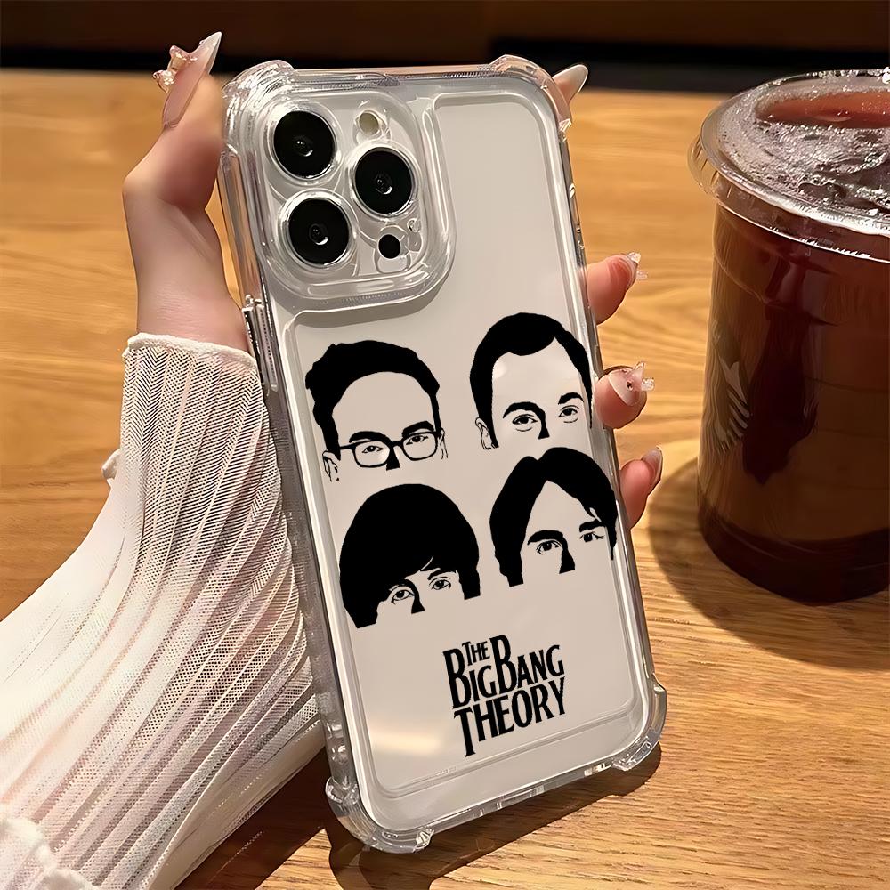 

The Big Bang Theory tv show Phone Case For iPhone 16 15 14 13 12 11 Mini Pro Max X XR XSMax 7 8 Plus Anti Fall Transparent Cover iPhone XR