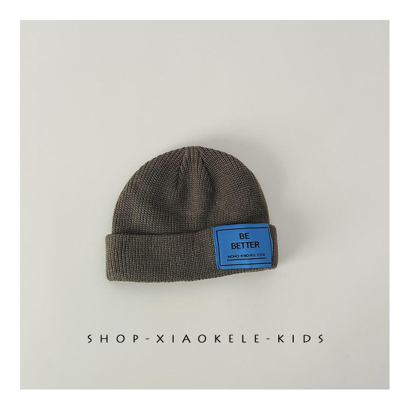 

Baby Korean Baby Hat New Cute Autumn and Winter Knitted Woolen Hat Infant Cold Hat Trend 42~ 46CM